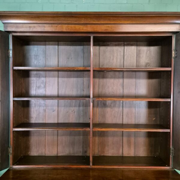 Boekenkast Biedermeier 1840 Mahonie - Afbeelding 12