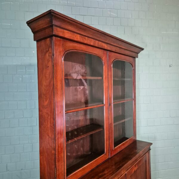 Boekenkast Biedermeier 1840 Mahonie - Afbeelding 5