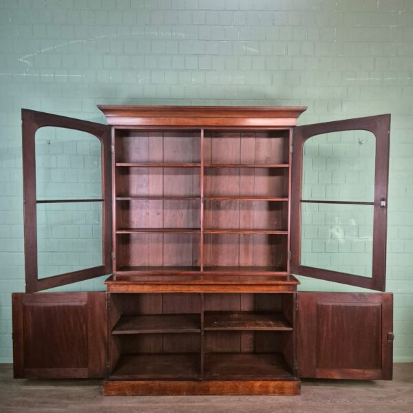 Boekenkast Biedermeier 1840 Mahonie - Afbeelding 11