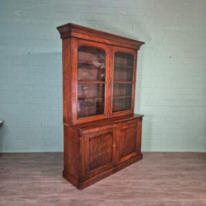 Boekenkast Biedermeier 1840 Mahonie