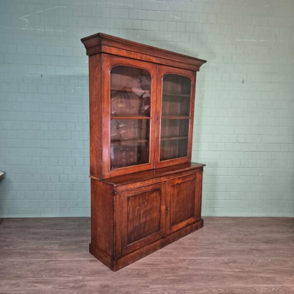 Boekenkast Biedermeier 1840 Mahonie