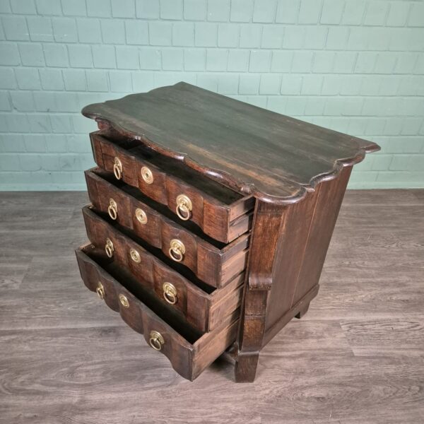 Barokcommode Commode Barok 1790 Eiken - Afbeelding 7