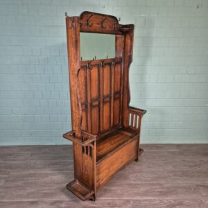 Garderobe Kapstok Art-Deco 1930 Eiken