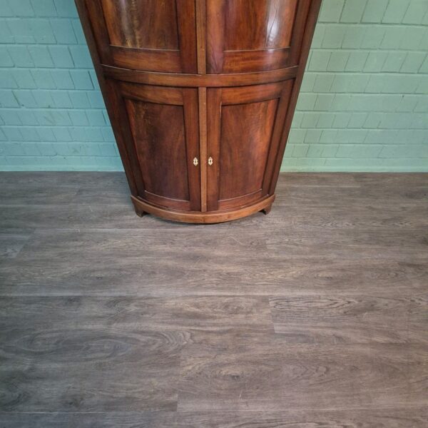 Hoekkast Biedermeier 1850 Mahonie - Afbeelding 7
