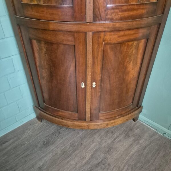 Hoekkast Biedermeier 1850 Mahonie - Afbeelding 8