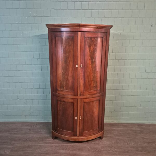 Hoekkast Biedermeier 1850 Mahonie