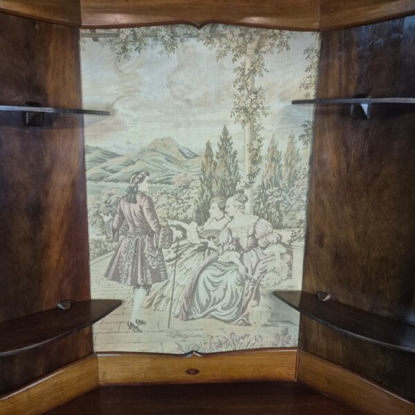 Hoekkast Biedermeier 1860 Noten - Afbeelding 10