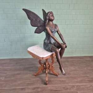 Beeld Tuinbeeld Bosfee Elf Brons 1,10 m