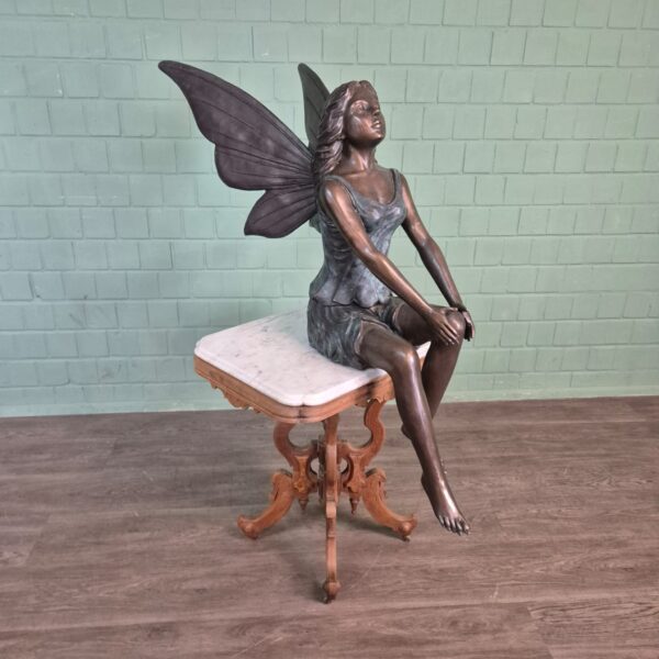 Beeld Tuinbeeld Bosfee Elf Brons 1,10 m