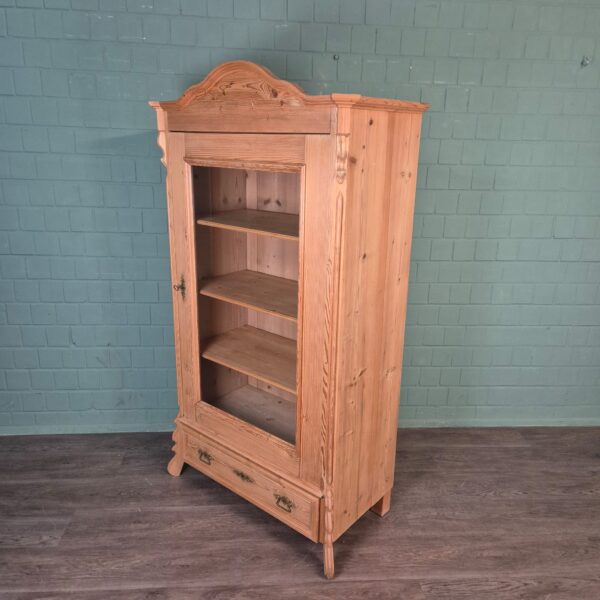 Vitrine Boekenkast Louis Philippe 1860 Grenen - Afbeelding 4