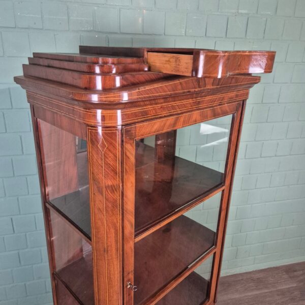 Vitrine Servieskast Biedermeier 1830 Mahonie - Afbeelding 11