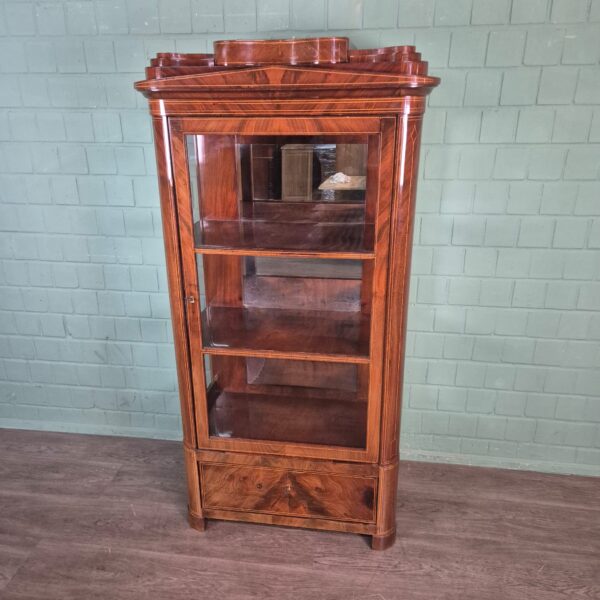 Vitrine Servieskast Biedermeier 1830 Mahonie - Afbeelding 3