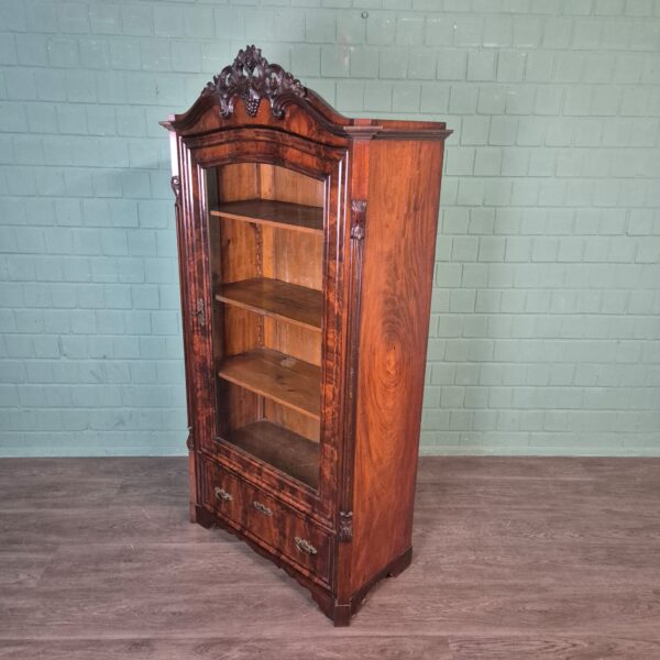 Vitrine Servieskast Biedermeier 1860 Mahonie - Afbeelding 4