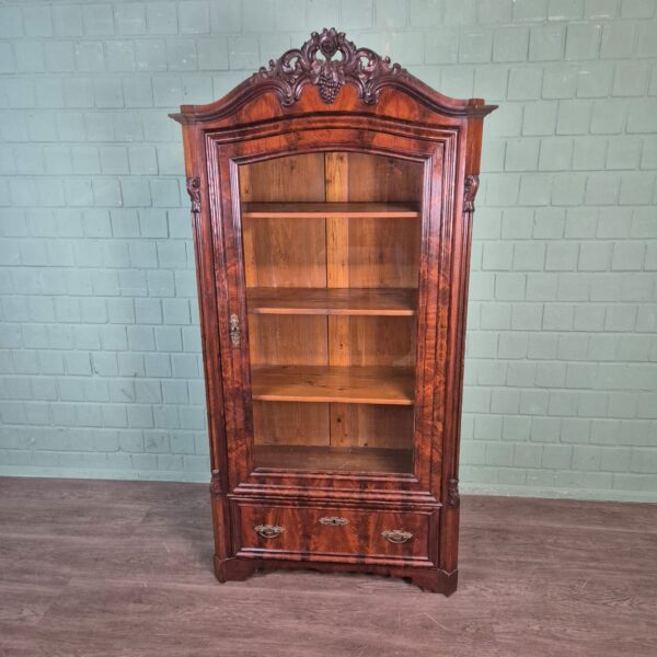 Vitrine Servieskast Biedermeier 1860 Mahonie - Afbeelding 3