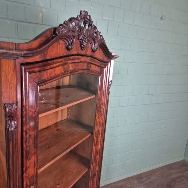 Vitrine Servieskast Biedermeier 1860 Mahonie - Afbeelding 5