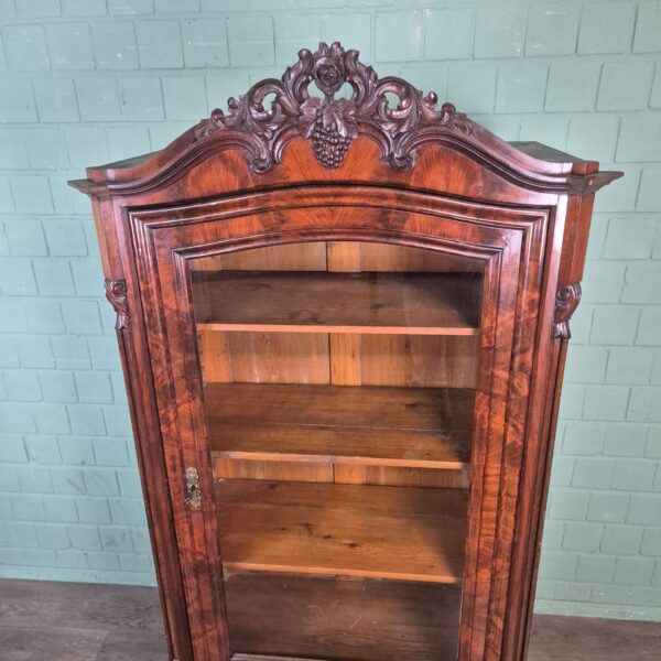 Vitrine Servieskast Biedermeier 1860 Mahonie - Afbeelding 9