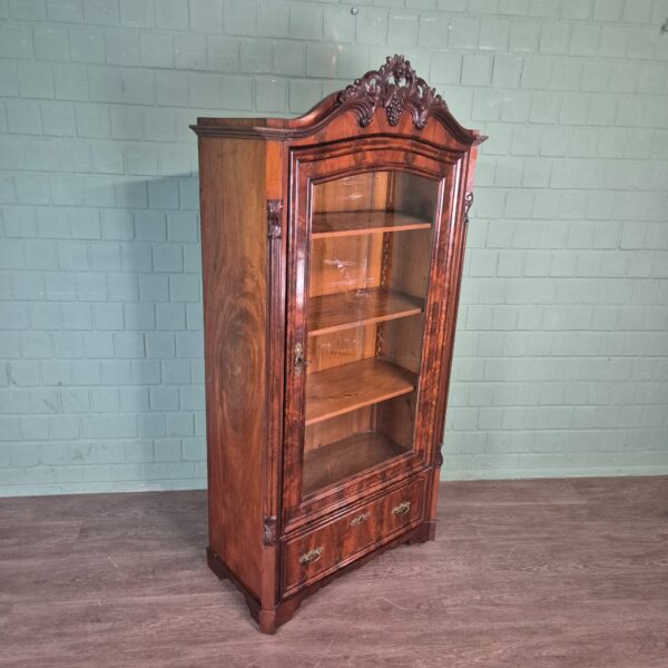 Vitrine Servieskast Biedermeier 1860 Mahonie