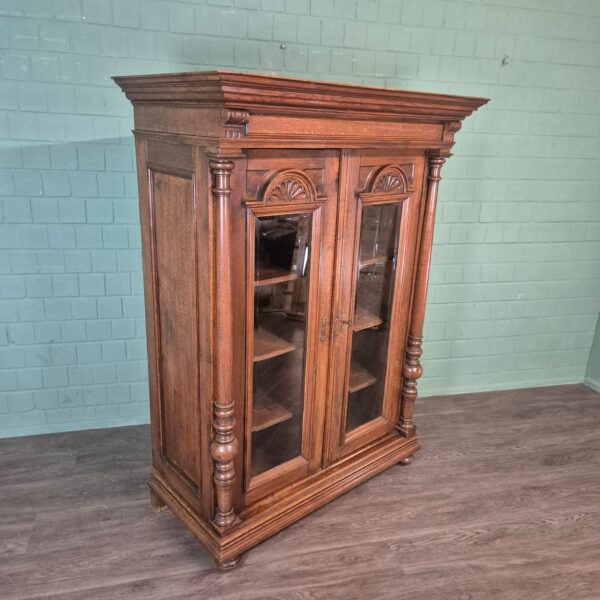 Vitrine Servieskast Gründerzeit 1880 Eiken
