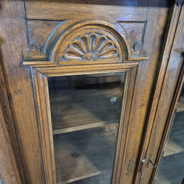 Vitrine Servieskast Gründerzeit 1880 Eiken - Afbeelding 7