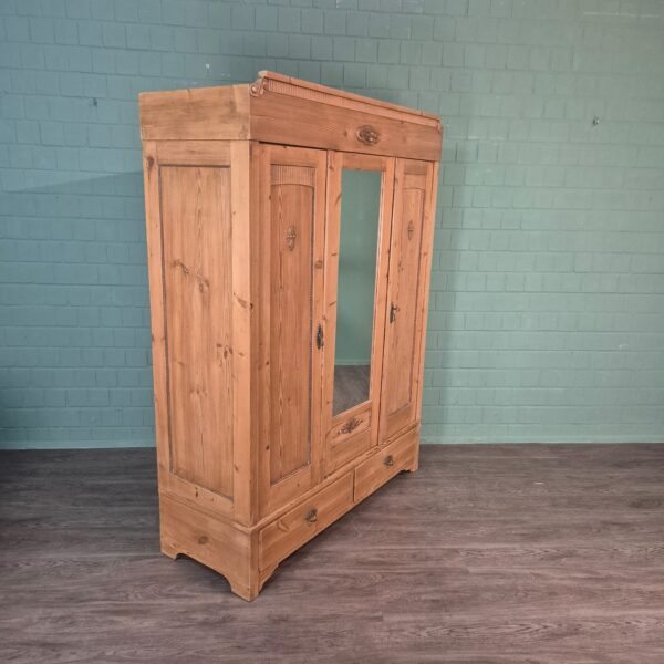 Kast Kledingkast Jugendstil 1900 Grenen - Afbeelding 3