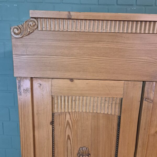 Kast Kledingkast Jugendstil 1900 Grenen - Afbeelding 8