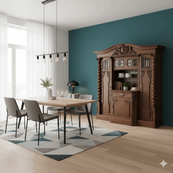 Buffetkast Kast Neo-barok Eiken 2,20 m - Afbeelding 2