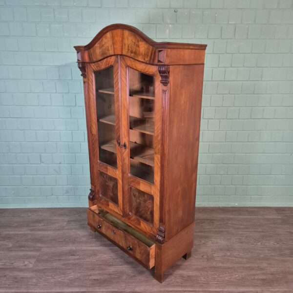 Vitrine Servieskast Gründerzeit 1880 Mahonie - Afbeelding 10