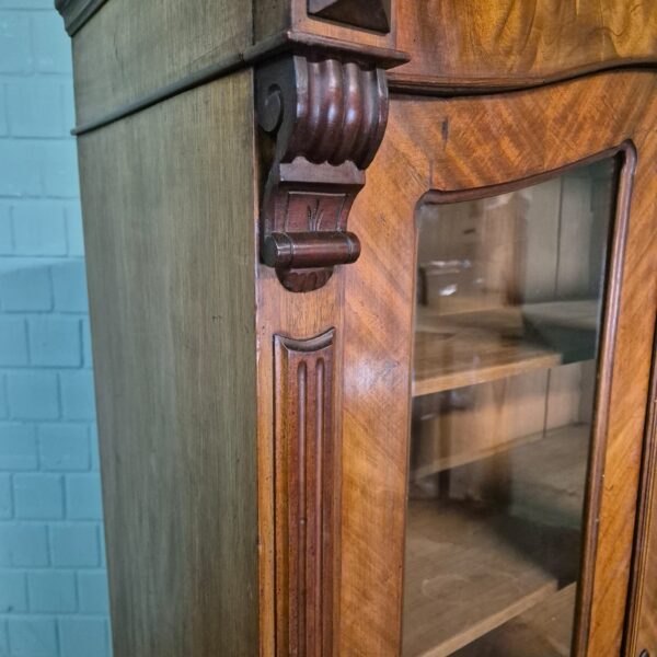 Vitrine Servieskast Gründerzeit 1880 Mahonie - Afbeelding 6