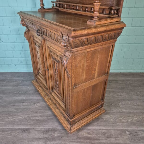 Buffetkast Kast Gründerzeit 1880 Eiken - Afbeelding 11
