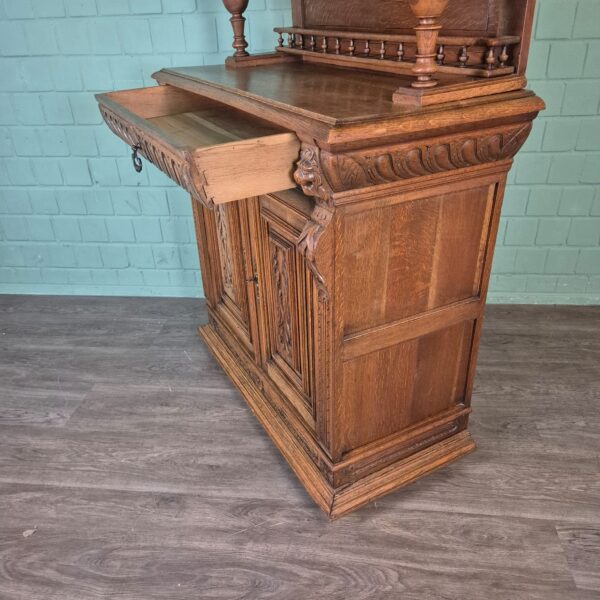 Buffetkast Kast Gründerzeit 1880 Eiken - Afbeelding 20