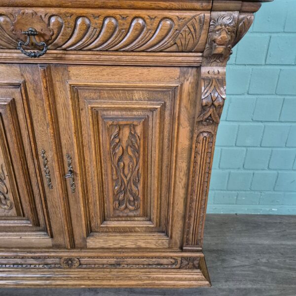 Buffetkast Kast Gründerzeit 1880 Eiken - Afbeelding 9