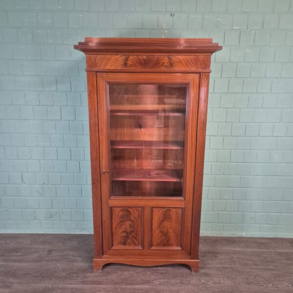 Vitrine Boekenkast Jugendstil 1920 Mahonie - Afbeelding 3