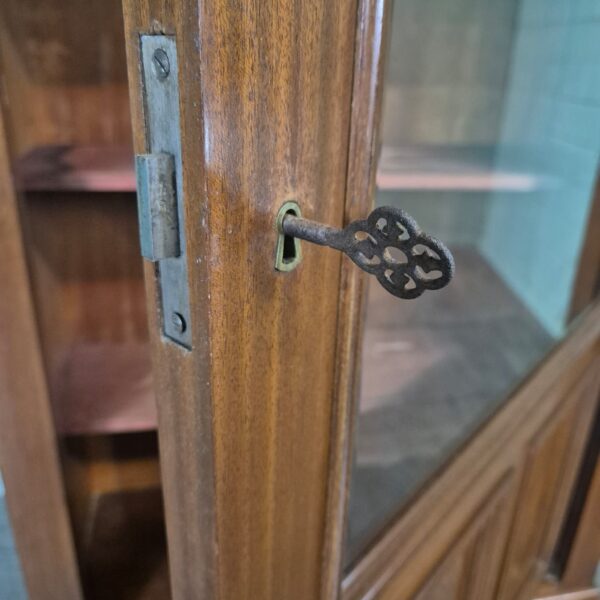 Vitrine Boekenkast Jugendstil 1920 Mahonie - Afbeelding 11