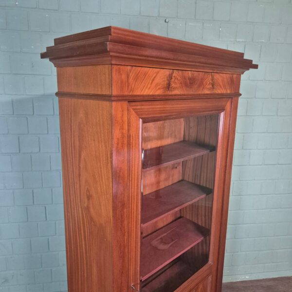 Vitrine Boekenkast Jugendstil 1920 Mahonie - Afbeelding 5