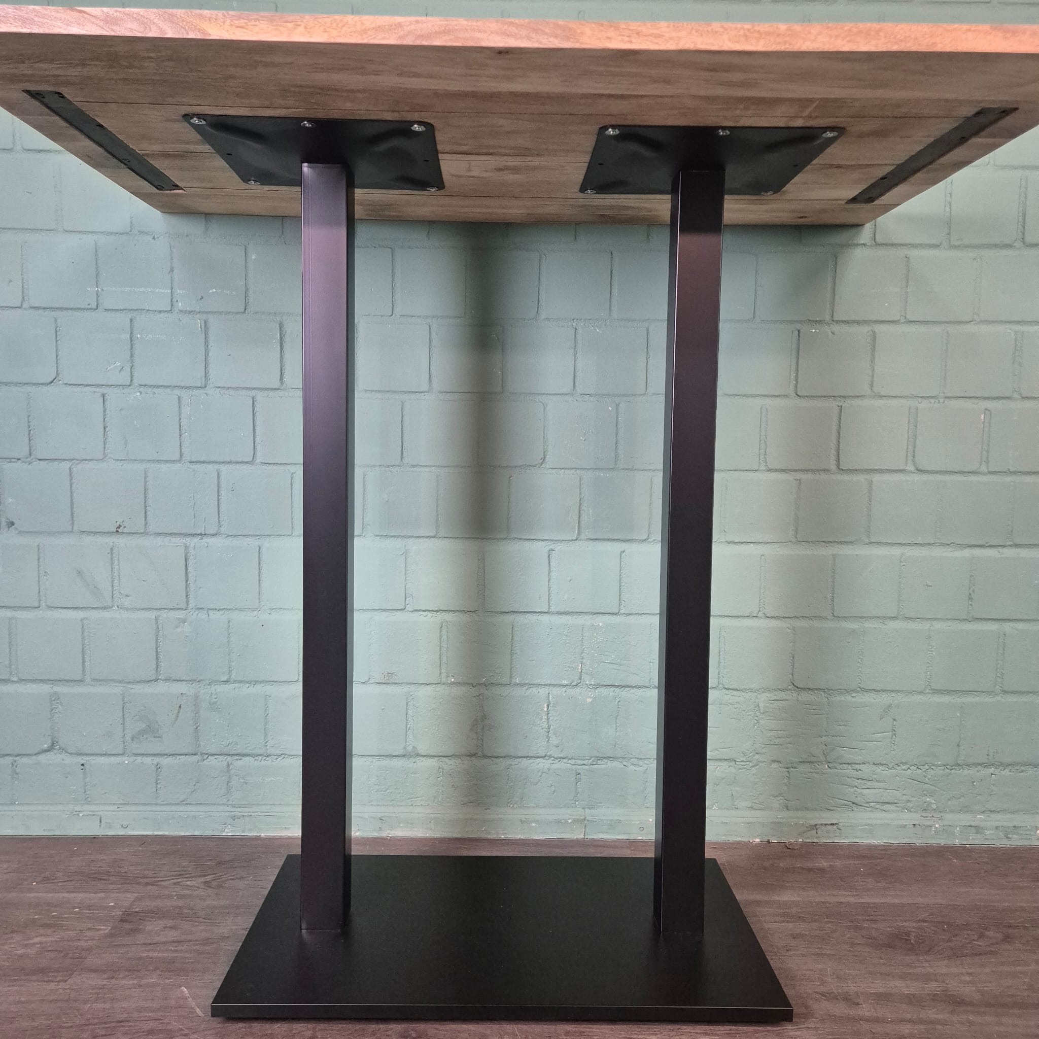 Statafel Bartafel Mangohout Staal 1,20 m  x 0,70 m - Afbeelding 7