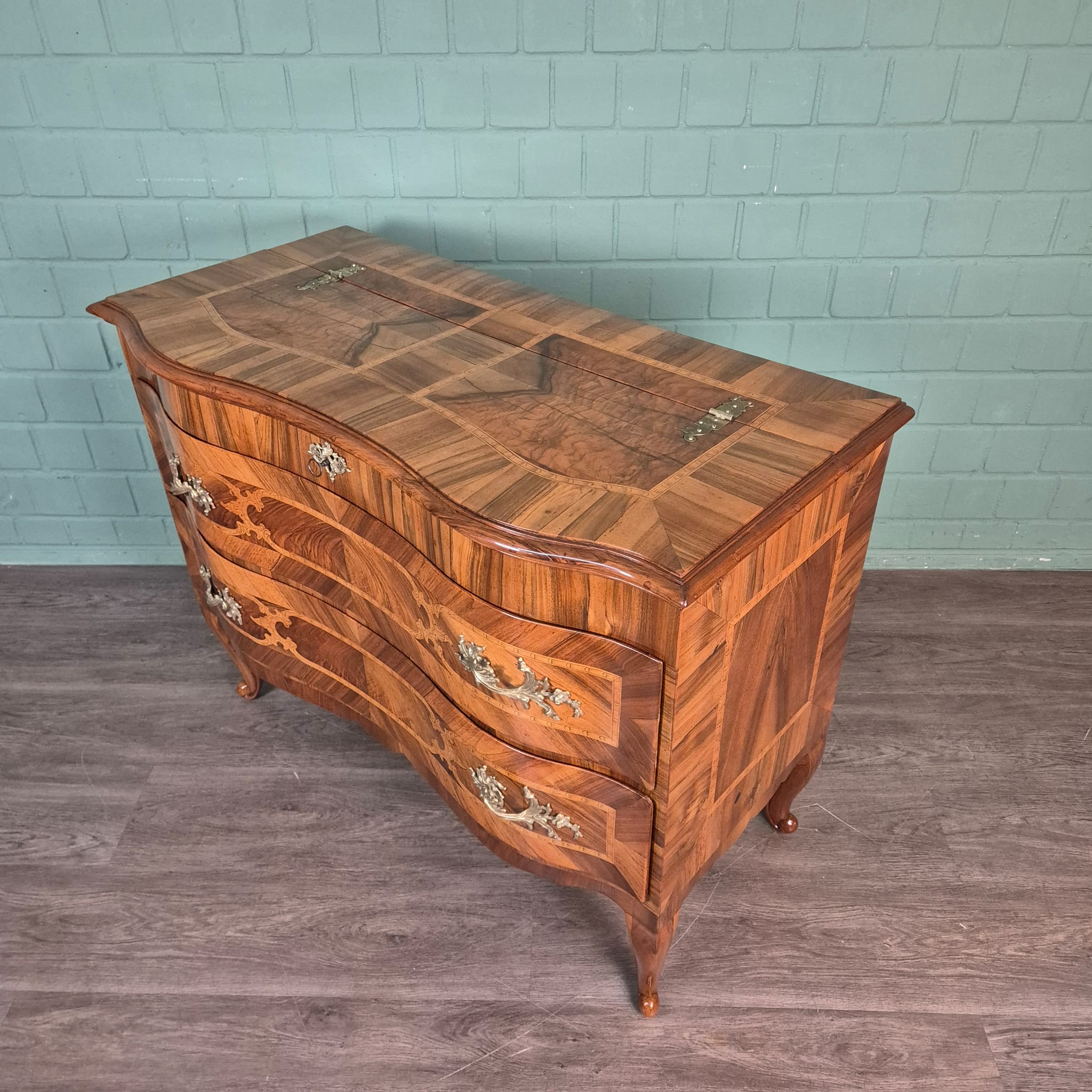 Barokcommode Commode Barok 1780 Noten - Afbeelding 4