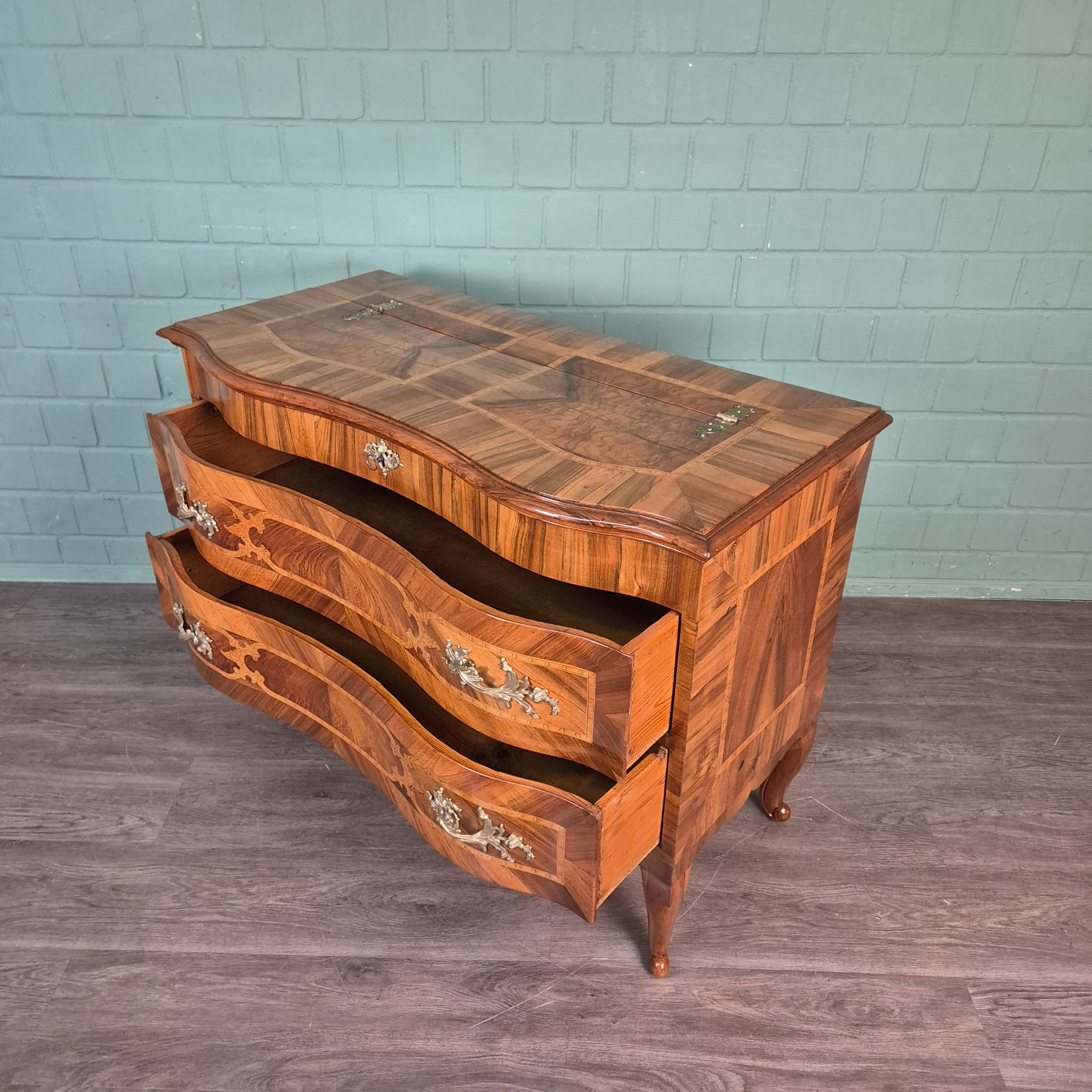 Barokcommode Commode Barok 1780 Noten - Afbeelding 15