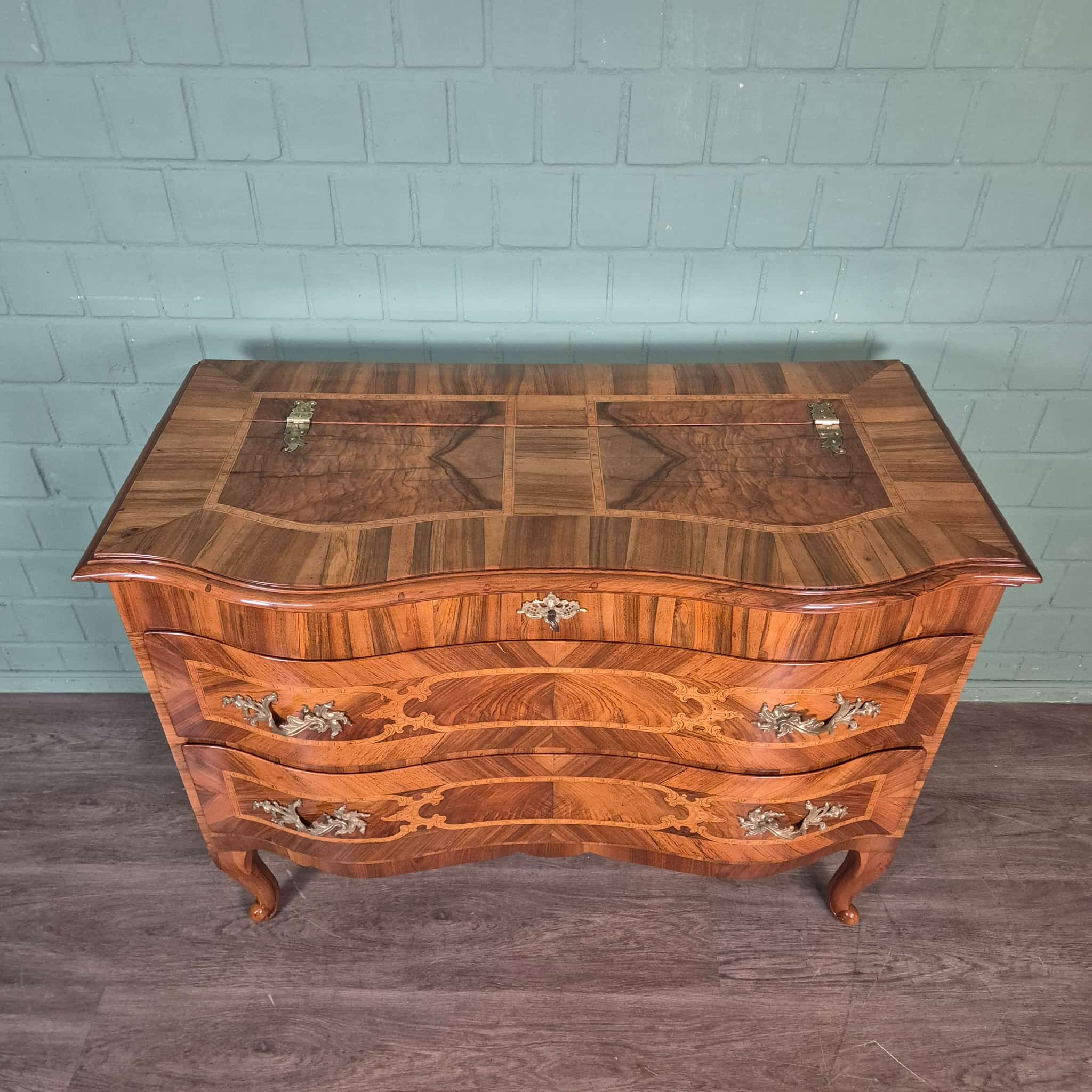 Barokcommode Commode Barok 1780 Noten - Afbeelding 3