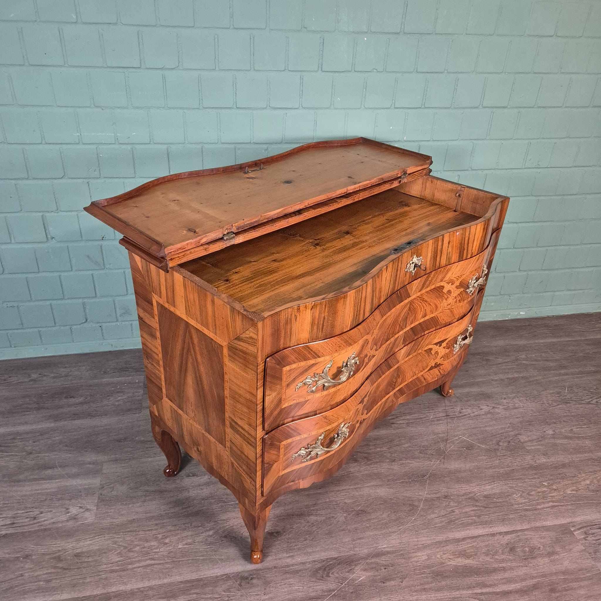 Barokcommode Commode Barok 1780 Noten - Afbeelding 14