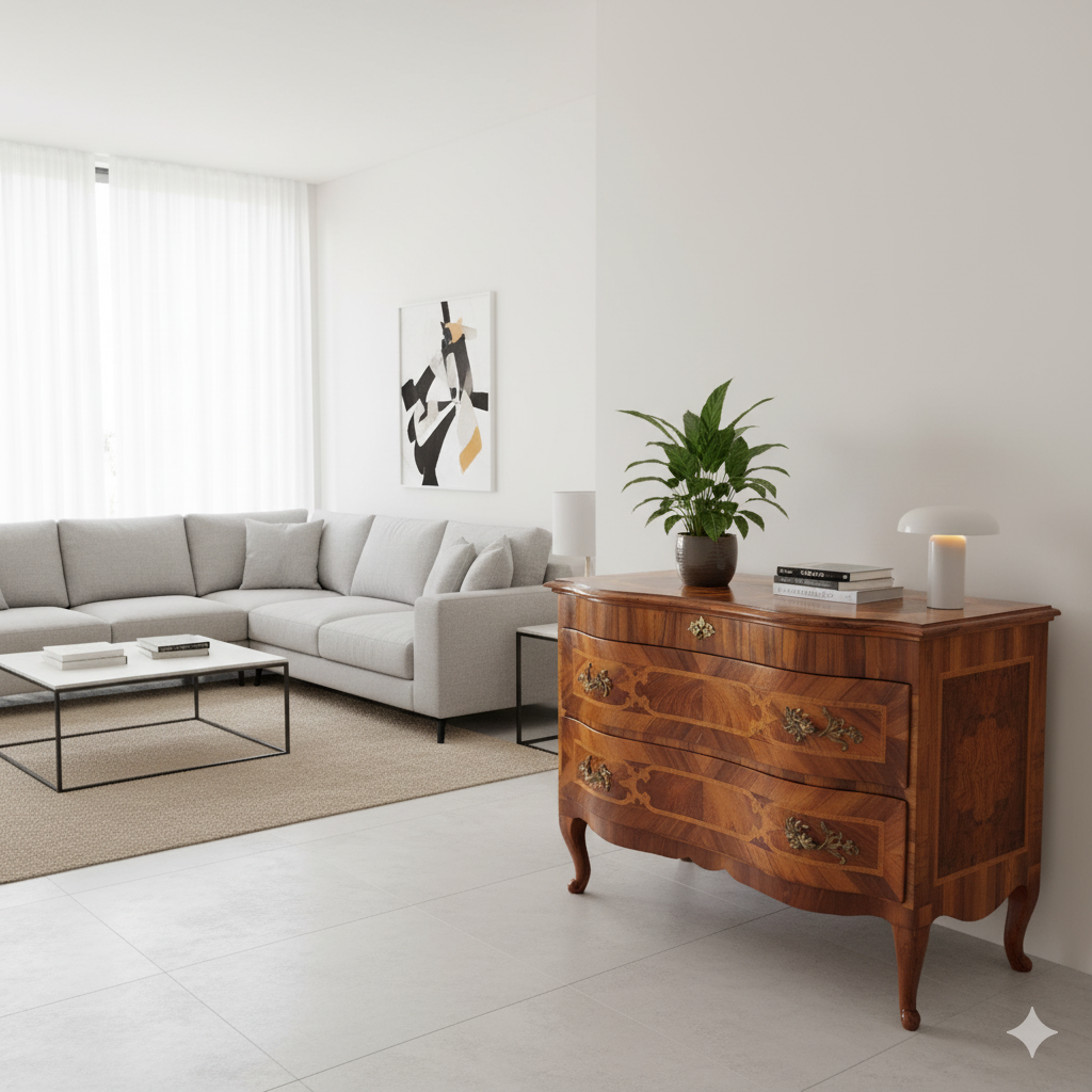 Barokcommode Commode Barok 1780 Noten - Afbeelding 2