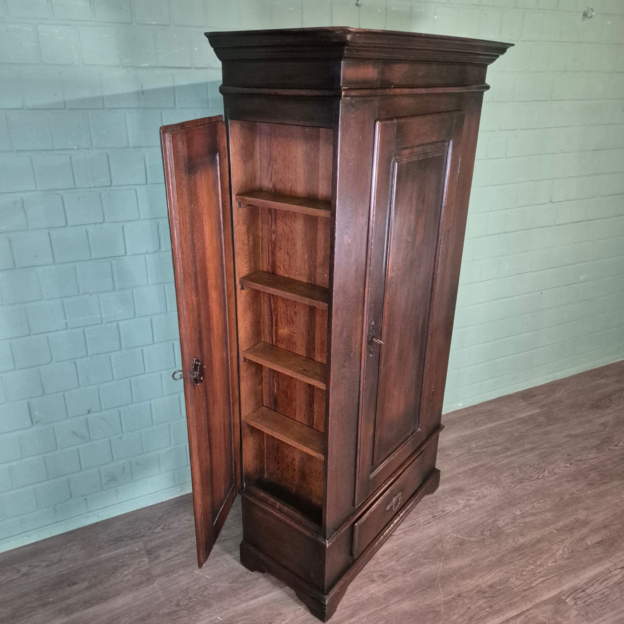 Kast Kledingkast Eiken 1,00 m - Afbeelding 15