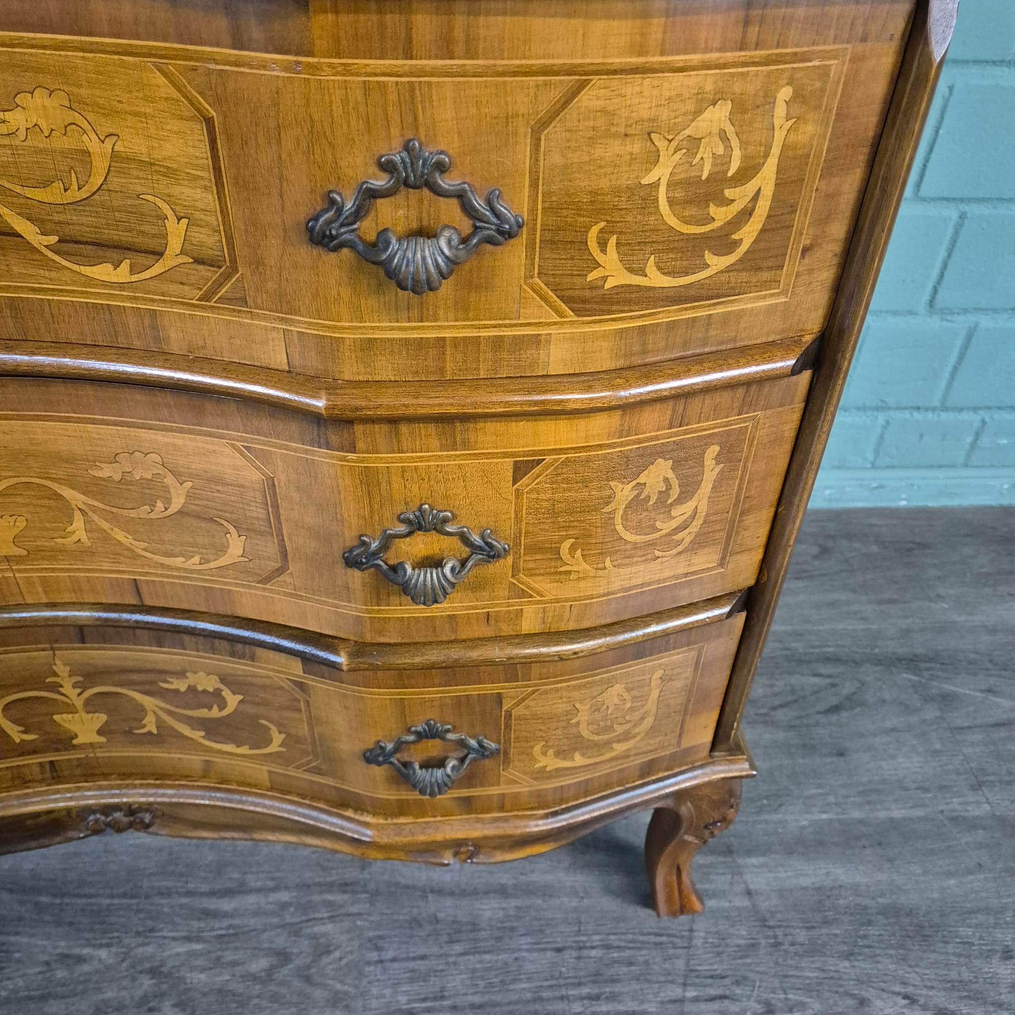 Secretaire Dames-secretaire Noten 0,87 m - Afbeelding 9