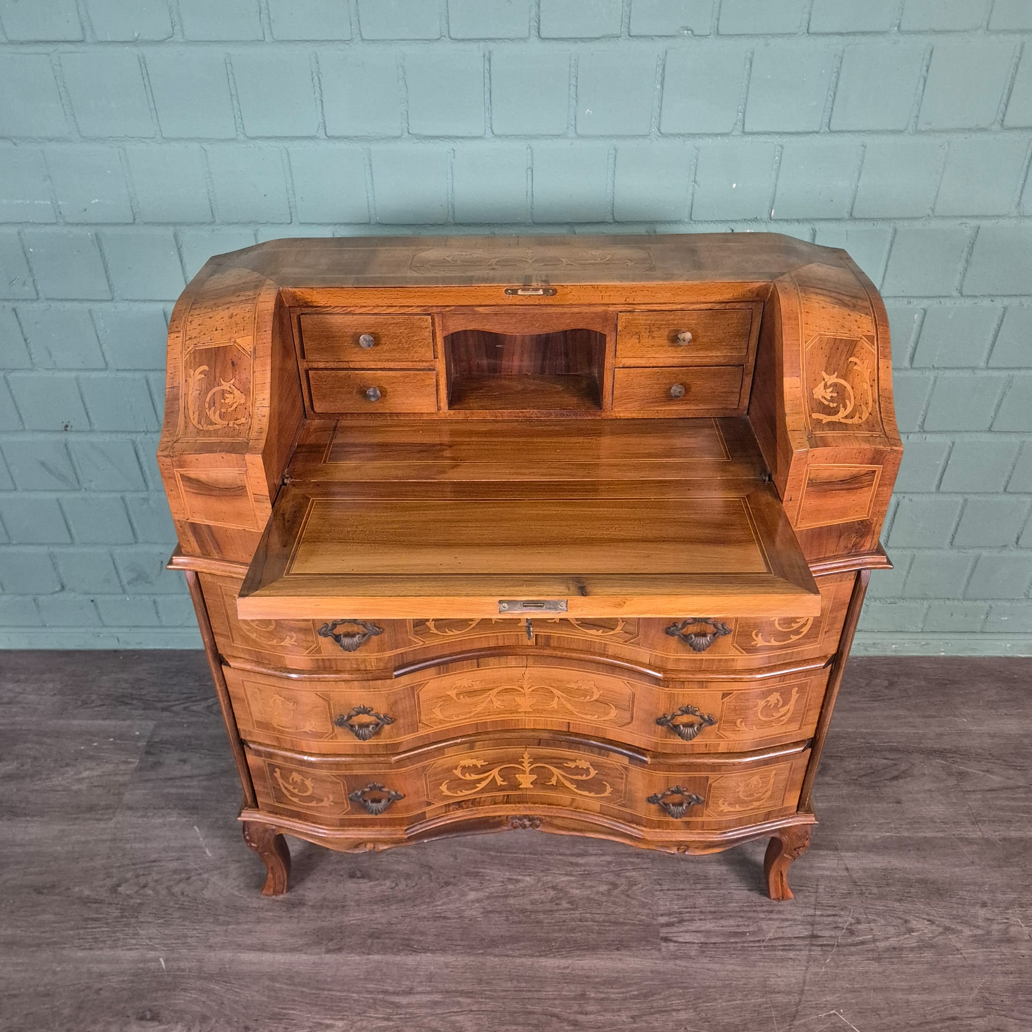 Secretaire Dames-secretaire Noten 0,87 m - Afbeelding 12