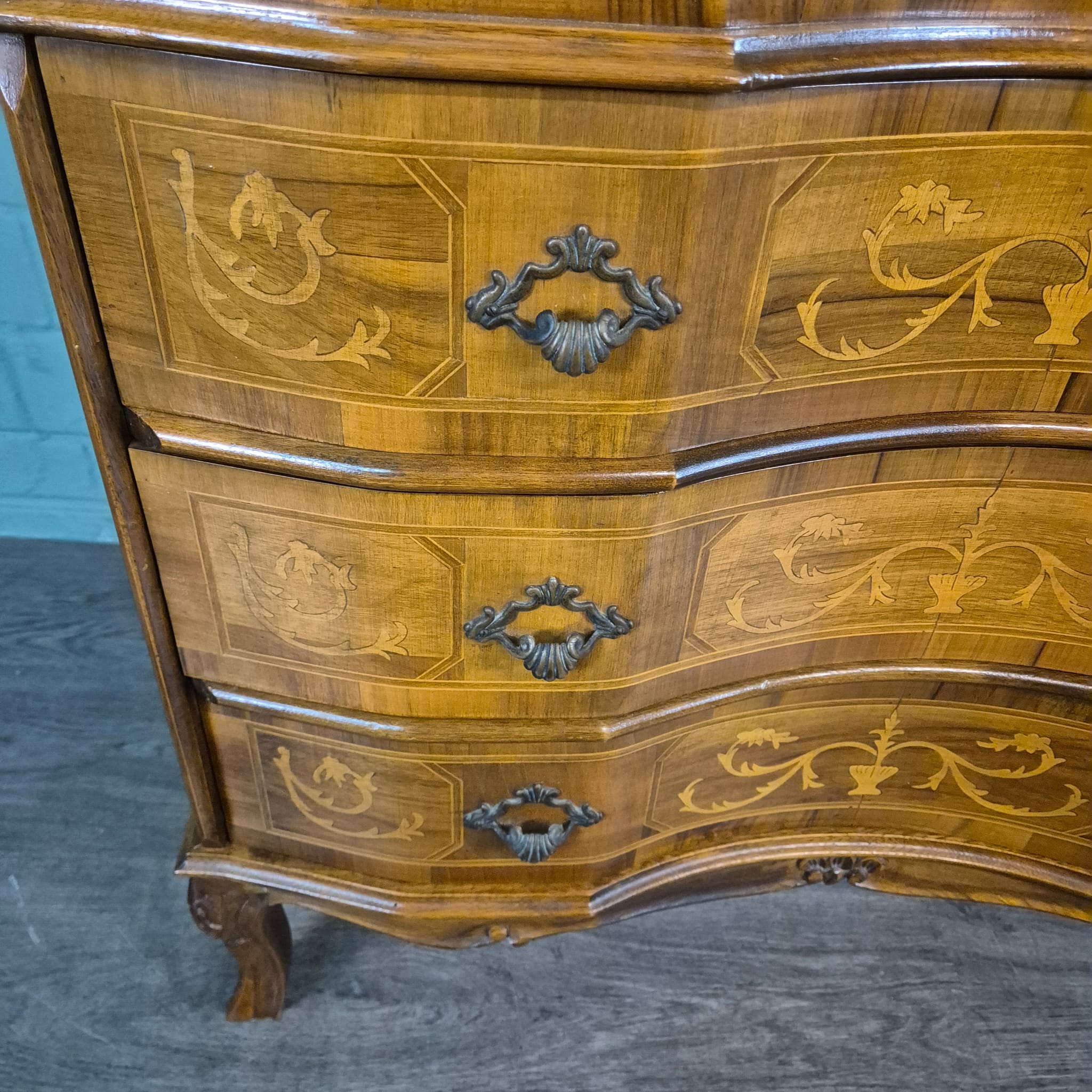 Secretaire Dames-secretaire Noten 0,87 m - Afbeelding 10