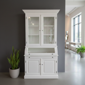 Buffetkast Vitrine 1,20 m Massief Hout