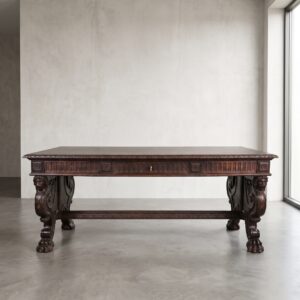 Bureau met Bureaustoel Eiken Neo-barok 1920