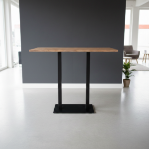 Statafel Bartafel Mangohout Staal 1,20 m  x 0,70 m