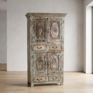 Kast Massief Hout Shabby-Chic 1,00 m