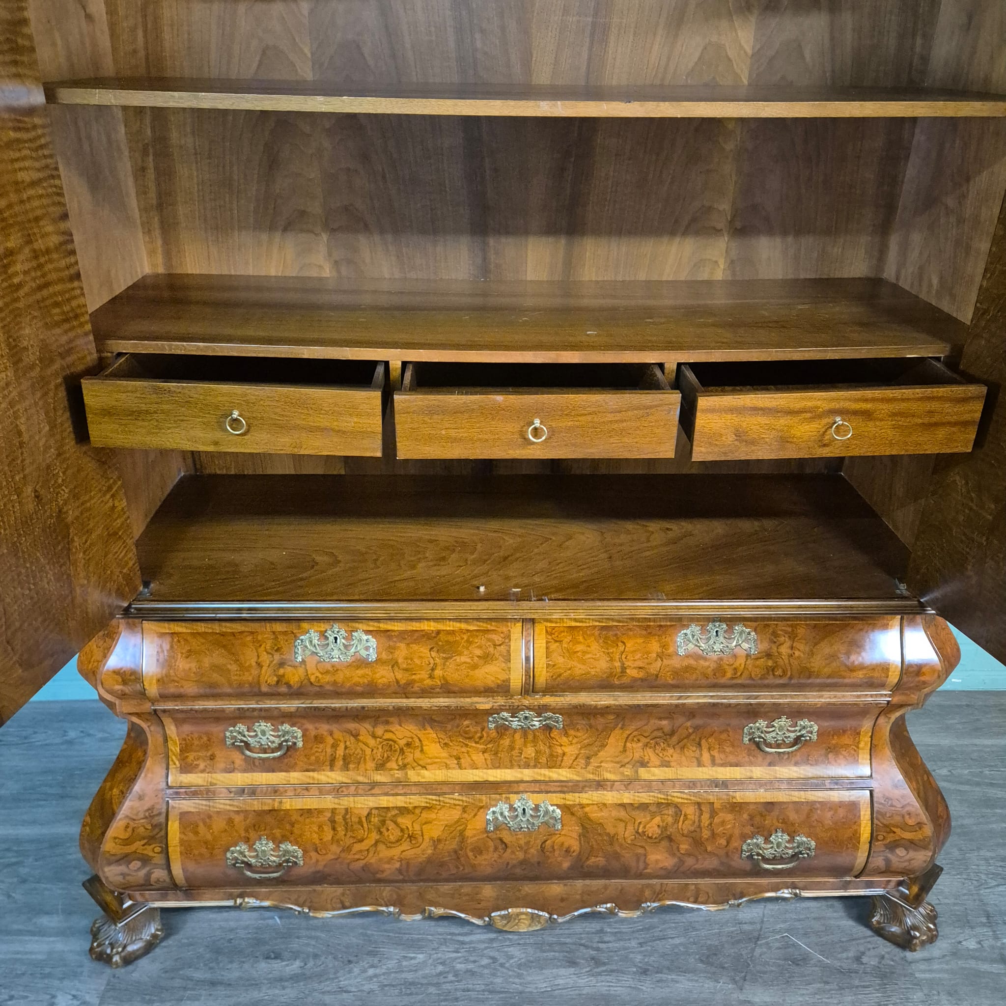 Kabinetkast Kabinet Neo-barok Noten 1,68 m - Afbeelding 19