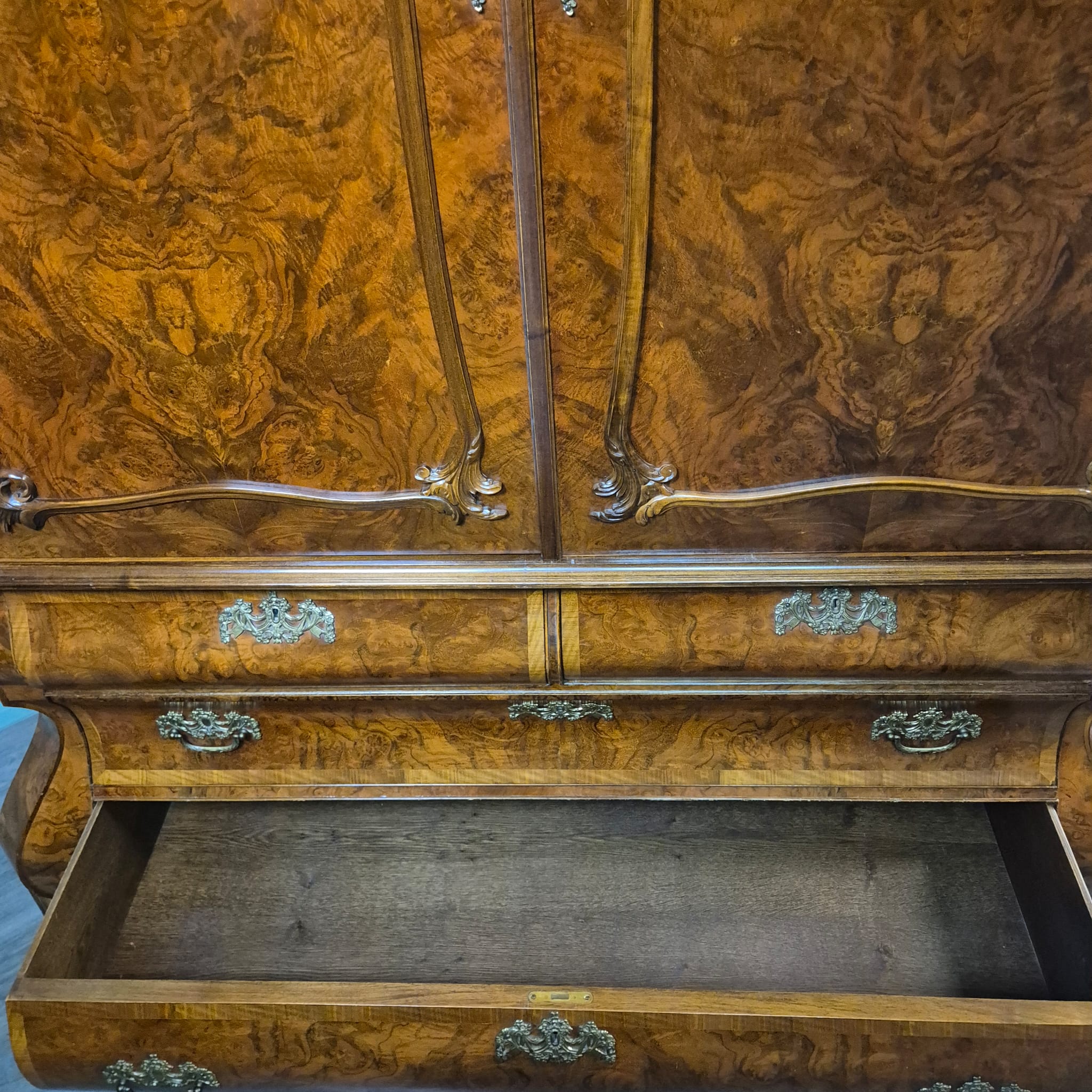 Kabinetkast Kabinet Neo-barok Noten 1,68 m - Afbeelding 26